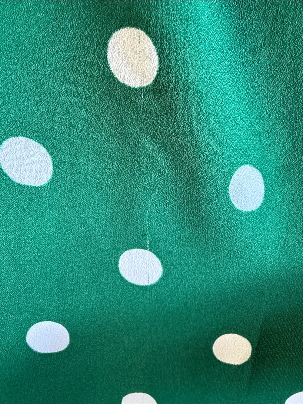 Ann Taylor Green Polka Dot Wide Leg Pants Sz 14P 29” Inseam - Picture 7 of 9